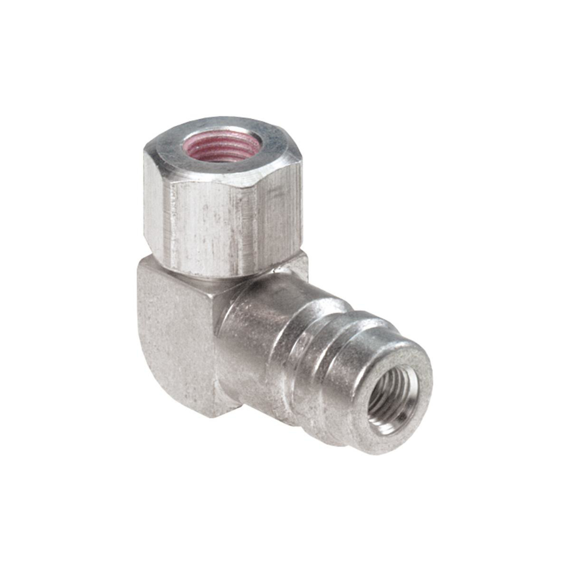FJC 90 Degree High Side R-134a Service Port Adapter — 3/16in. Flare, Model# FJC2633